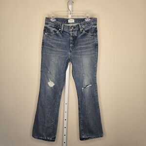 Tanaka Women’s Size 28 The Boots Jean Trousers in Vintage Blue Japanese Denim